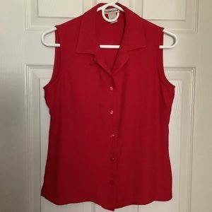 Striking Sleeveless Blouse, Ladies Small